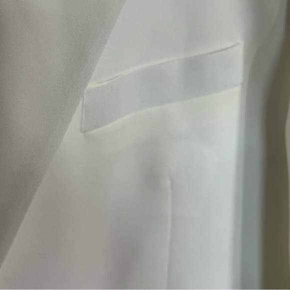 Lucci Collezione Mens Italian White Sz 44R Hand Tailored Blazer Suit Jacket New - Picture 7 of 16